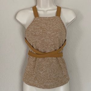 Alo Yoga Harness Alasoft Tank Top Heather Caramel